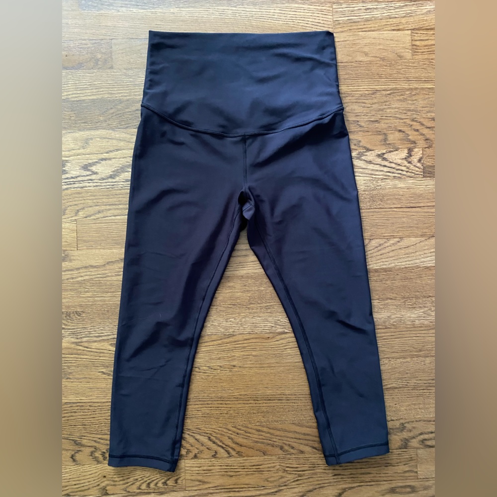 Maternity Full Panel Powersoft Crop Leggings - image 1